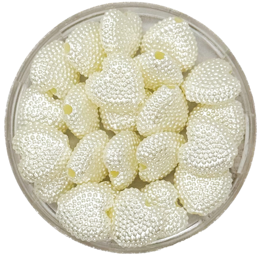 [10439] Perla de río plástica corazón multip 10mm x 10gr.