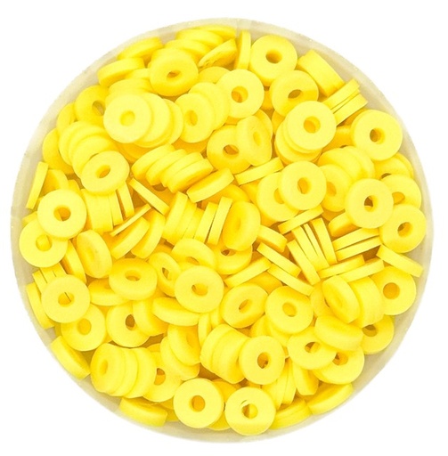 [12246] Argollita fimo 6mm a granel amarillo x 10 grs.