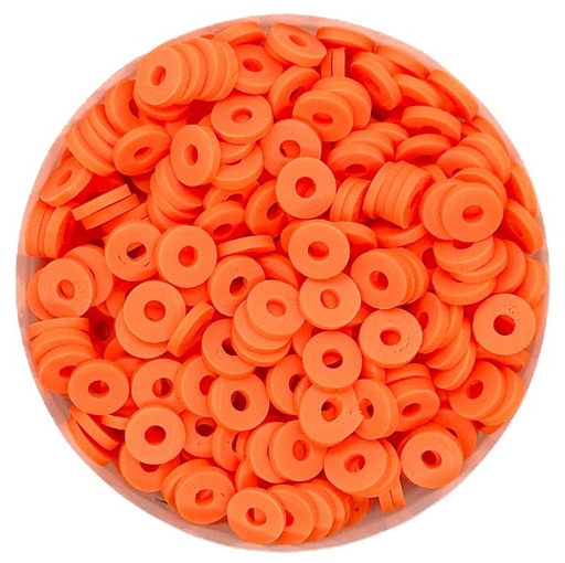 [12246] Argollita fimo 6mm a granel naranja x 10 grs.