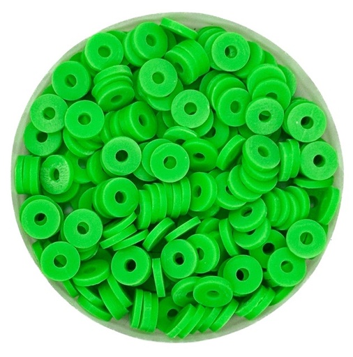 [12246] Argollita fimo 6mm a granel verde manzana x 10 grs.
