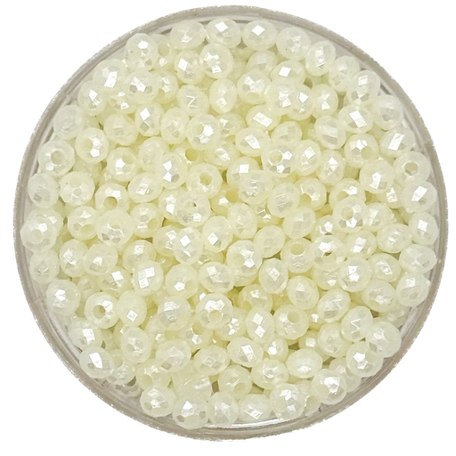 [10349] Perla de río plástica donita facetada 4mm x 10gr.
