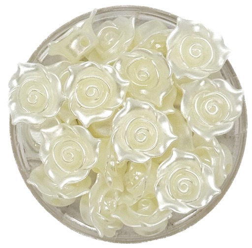 [10439] Perla de río plástica rosa 14mm #01 x 10gr.