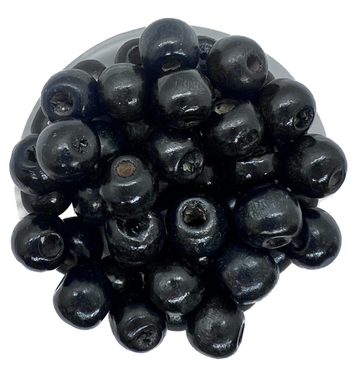 Bolita madera 10mm negra