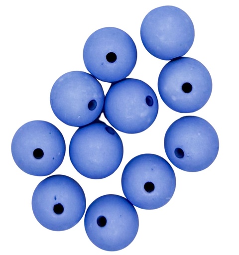 [10539] Bolita acrílico engomada azúl 12mm x 10g