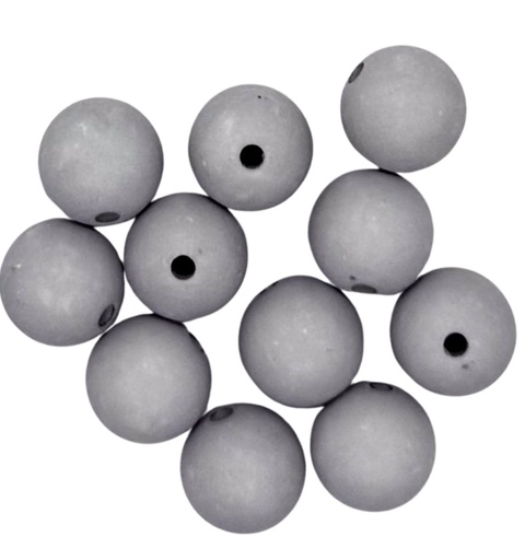 [10539] Bolita acrílico engomada gris 12mm x 10g