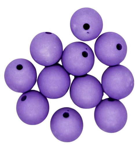 [10539] Bolita acrílico engomada lila 12mm x 10g