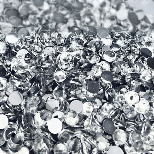 [12256] Strass resina SS30 plateado #1 x 50gr.