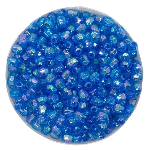 [10212] Perla transparente AB hex. celeste 4mm x 10gr.