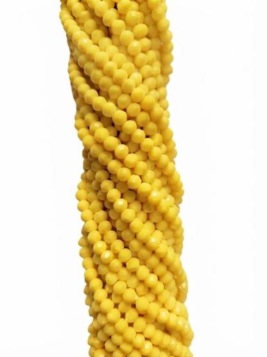 [10642] Cristal de roca 6mm amarillo opaco