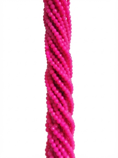 [10642] Cristal de roca 6mm fucsia opaco