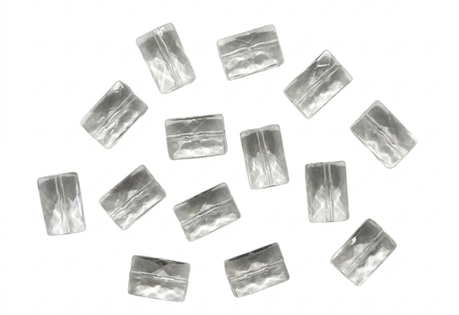[10507] Cairel acrílico transparente rectángulo 15x10mm x 10gr.