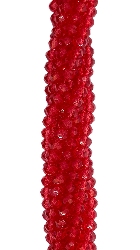 [10641] Cristal de roca 4mm rojo oscuro transparente