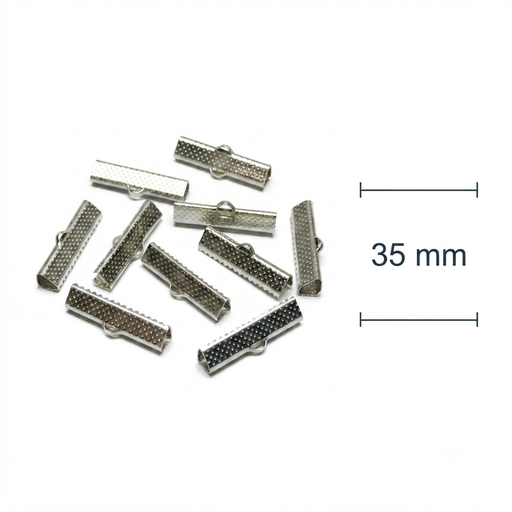 [10621] Cocodrilo metal plateado 35mm x 10g