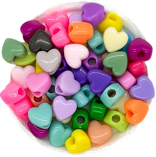 [12273] Plástico color corazón 8mm x 10gr