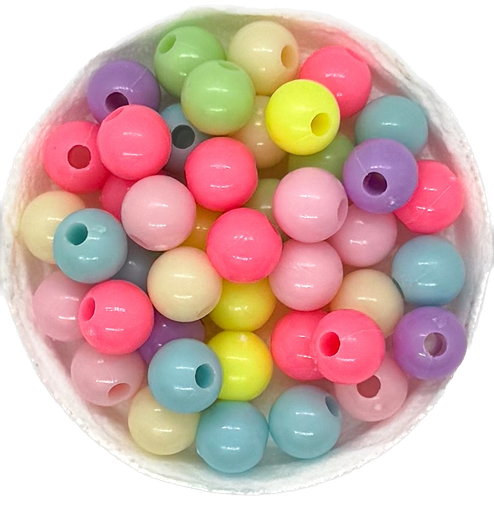 [10233] Plástico infantil pastel bolita 8mm x 10gr.