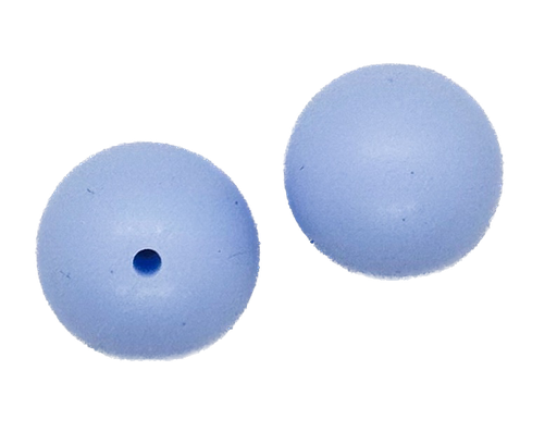 [12276] Bolita silicona lisa 15mm celeste x 2 un.