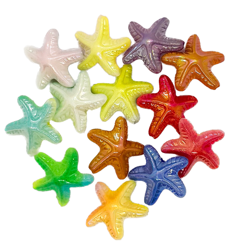 [12284] Plástico nacarado estrella mar multicolor x 10gr