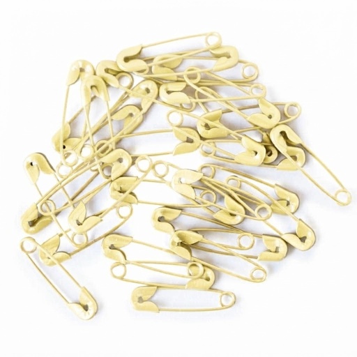 [11405] Alfiler de gancho amarillo 30mm x 10 un