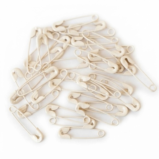[11405] Alfiler de gancho beige 30mm x 10 un