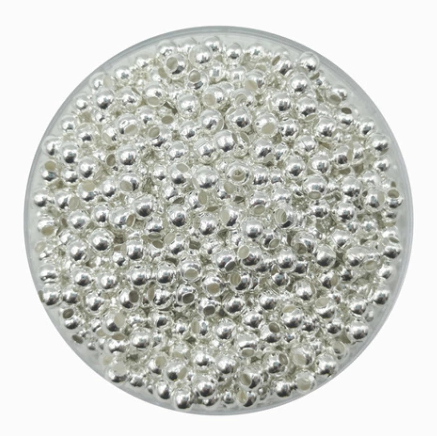 Bolitas metálicas plata 3mm