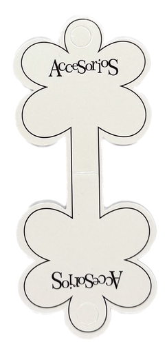 Cartoncito accesorios flor blanca