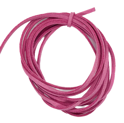 Cordón gamuza 3mm rosa dior