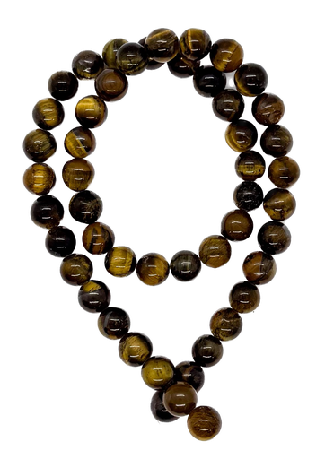 Bolita ojo de tigre 8mm x tira 