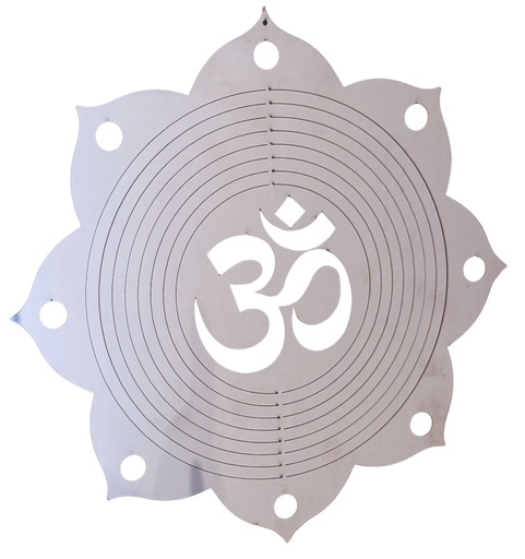 [12225] Mandala viento acero inoxidable mandala OHM 22cm 