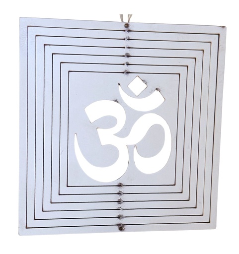 [12225] Mandala viento acero inoxidable OHM 10cm 