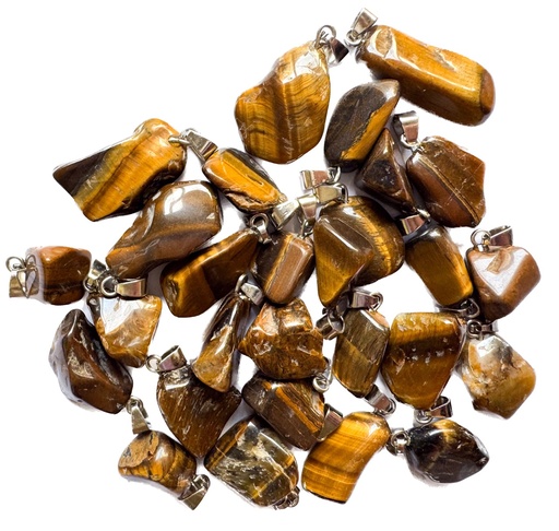 [12213] Dije piedra ojo de tigre c/pitón x 1 un. 