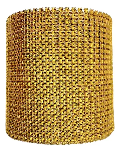 [11839] Falso strass dorado 24 líneas x 10Y