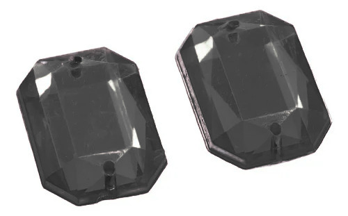 [10174] Gema p/coser octogonal 13x18mm negra x 50U 