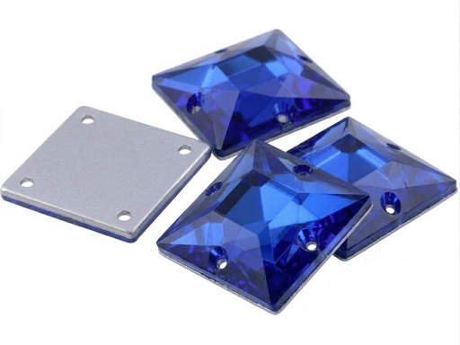 [10885] Gema acrílica cuadrada 25x25mm azul x 10 un. 