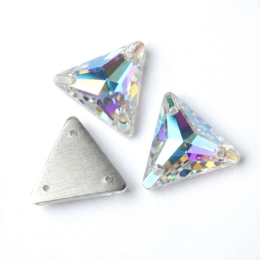 [10889] Gema acrílica triangular 24x24mm tornasol x 20 un.       