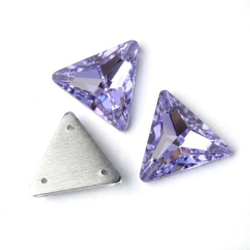 [10889] Gema acrílica triangular 24x24mm lila x 20 un.           