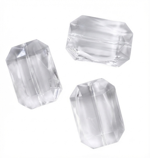 [10426] Cairel acrílico transparente rectángulo 30x23mm x 20gr.