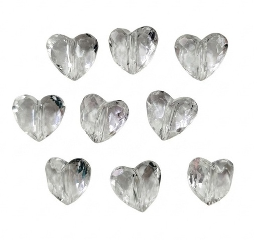 [10426] Cairel acrílico corazón pasante 18x15mm x 20gr 