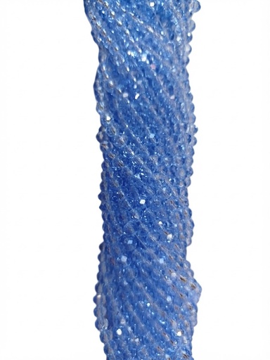 [10642] Cristal de roca 6mm azúl claro transparente