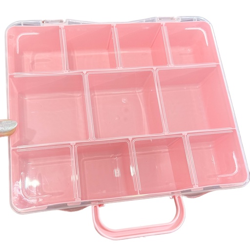 [07635] Maletín organizador 11 divisiones rosa