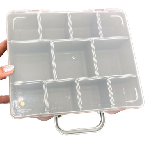 [07635] Maletín organizador 11 divisiones gris