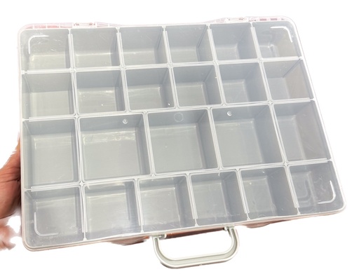 [07635] Maletín organizador 23 divisiones gris