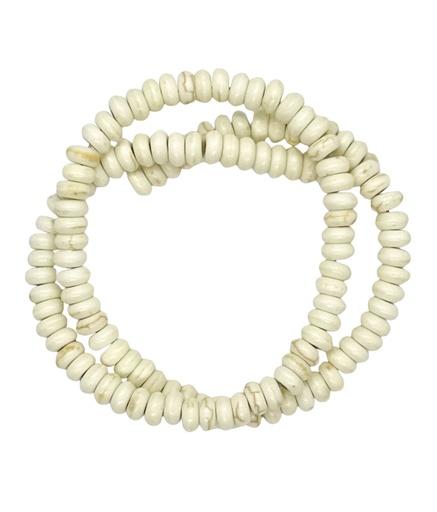 [12124] Piedra reconstituida ruedita blanca 6mm x tira 