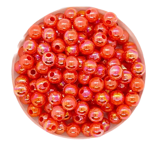 [10267] Perla plástica nacarada AB 6mm naranja x 10gr   