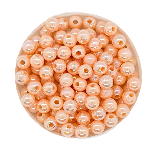 [10267] Perla plástica nacarada AB 6mm salmón x 10gr 