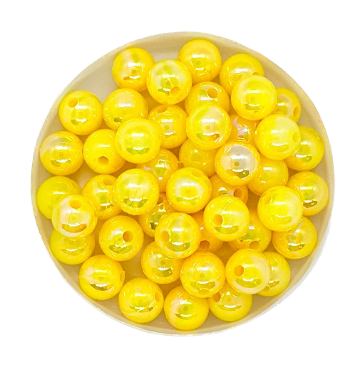 [10267] Perla plástica nacarada AB 8mm amarilla x 10gr  