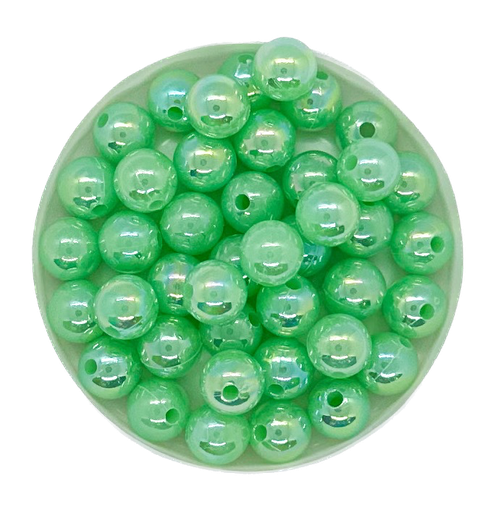 [10267] Perla plástica nacarada AB 8mm verde x 10gr 