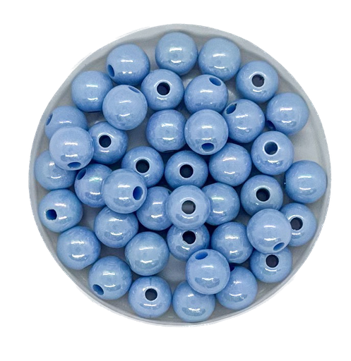 [10267] Perla plástica nacarada AB 8mm azul x 10gr 