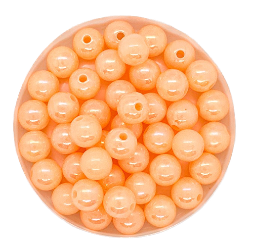 [10267] Perla plástica nacarada AB 8mm salmón x 10gr
