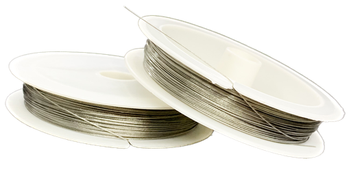 [11876] Tanza de acero metalizada 0.45 x 25mt