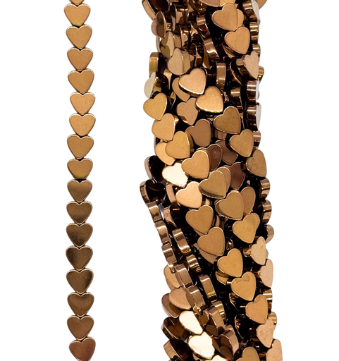 [10011] Hematites corazón 6mm color #006 x tira